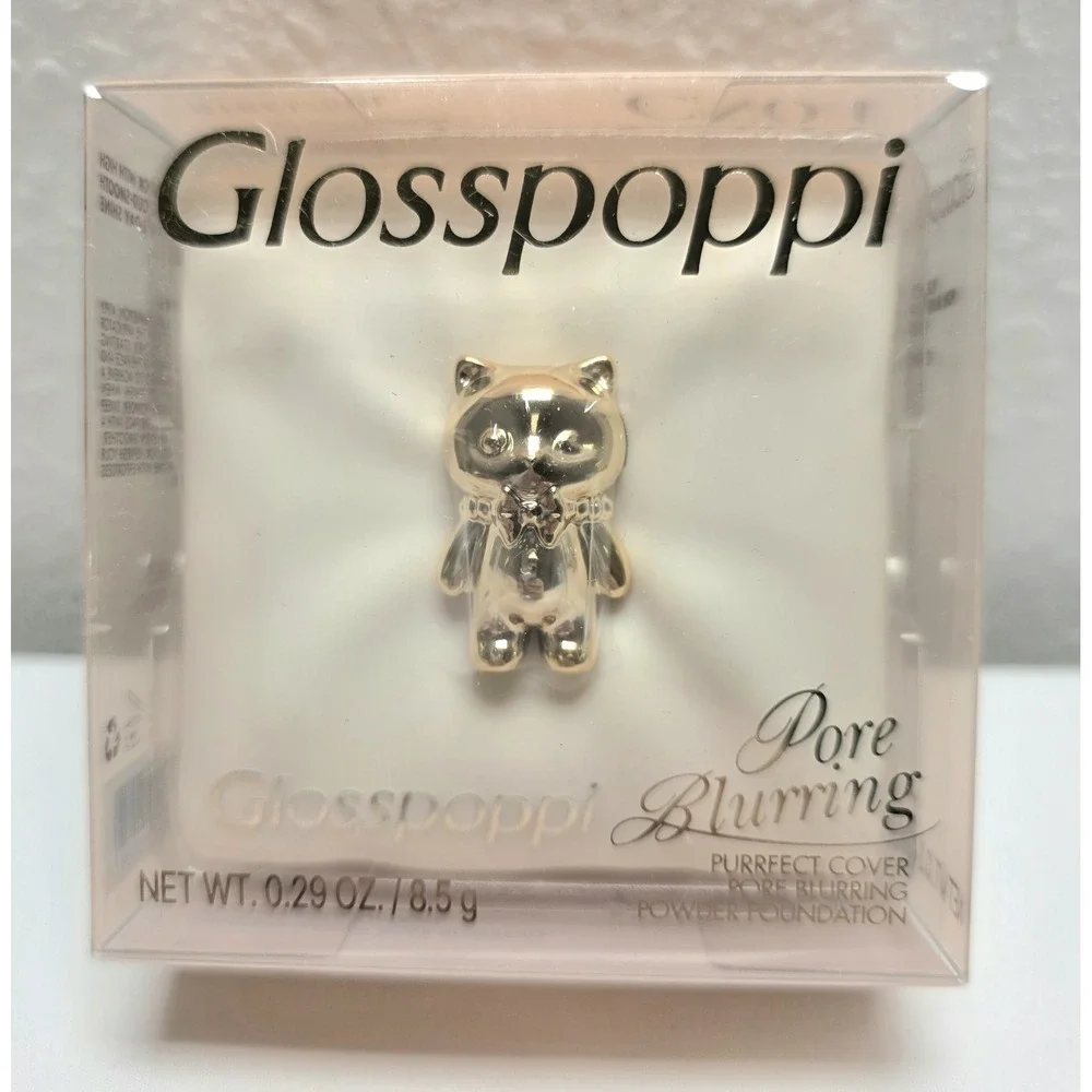 Glosspoppi Purrfect Cover Pore Blurring Powder Foundation CN04 .29oz Streusel
